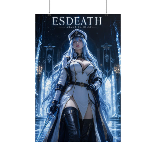 Akame ga Kill Esdeath Anime Gaming Poster Video Game Wall Art Print