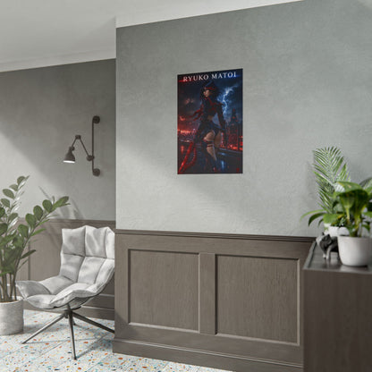 Ryuko Matoi Poster, Kill la Kill Wall Art, Anime Poster, Room Decor