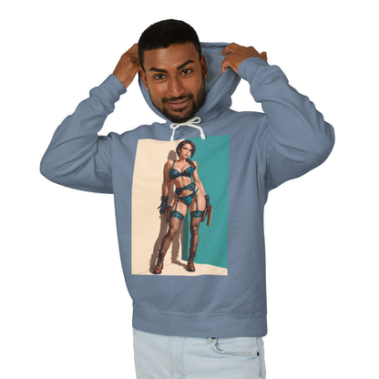 Худі з Ларою Крофт | Худі з іконою ігрового персонажа | Стильний пуловер з Tomb Raiders