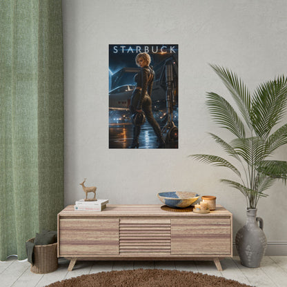 Kara Starbuck Thrace Battlestar Galactica Wall Art Poster Print