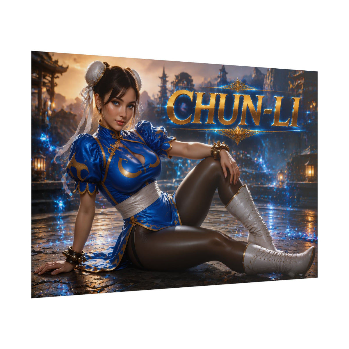 Gaming Wall Art Chun Li Poster Game Room Decor Gamer Gift Art Print