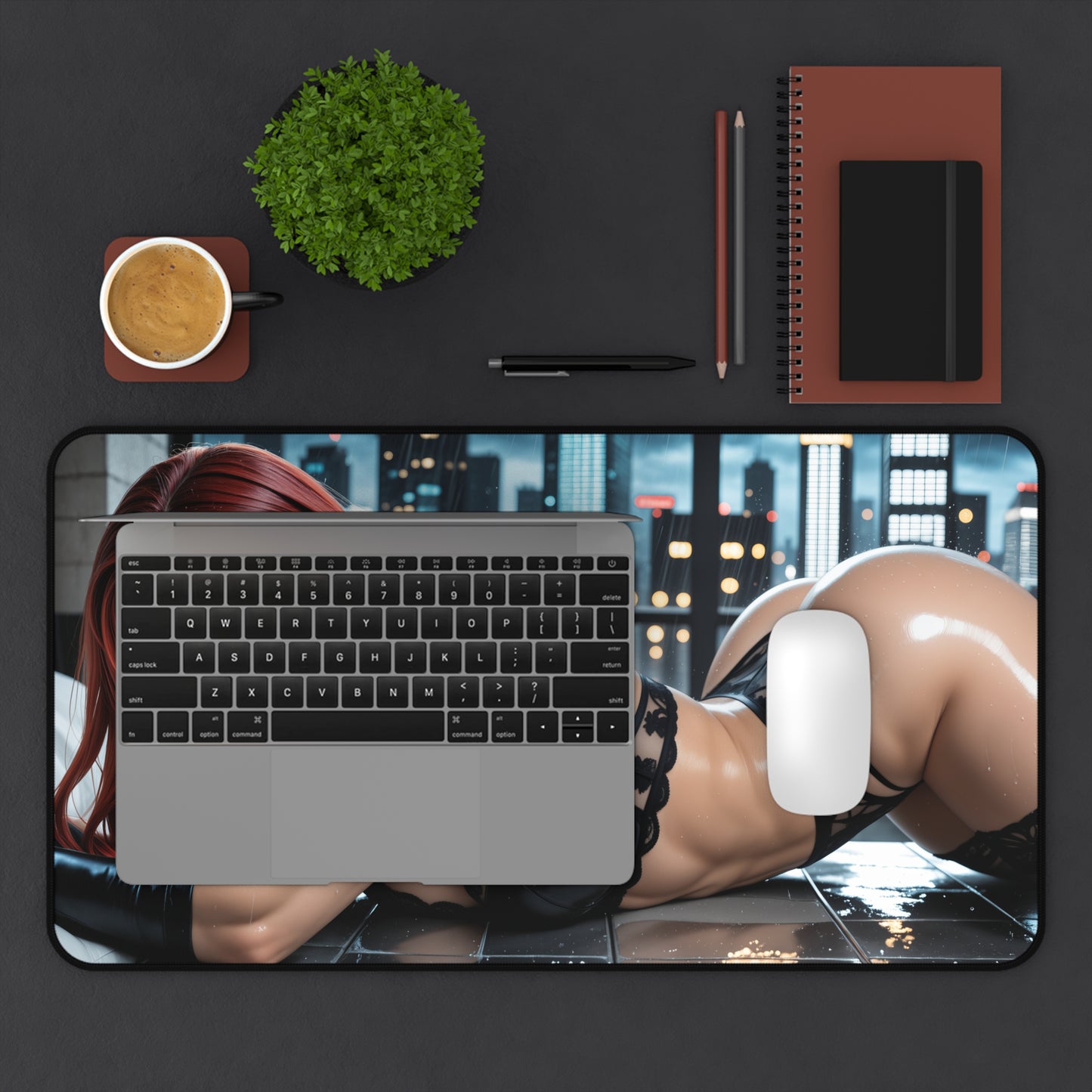 Batgirl Gaming Mouse Pad, Superhero Desk Mat, Comic Heroine Gaming Setup