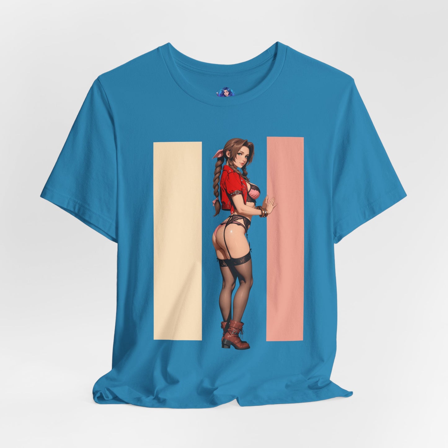 Aerith Gainsborough T-Shirt | Final Fantasy VII T-Shirt für Gamer &amp; Anime-Fans | Shirt mit Heldinnen-Motiv