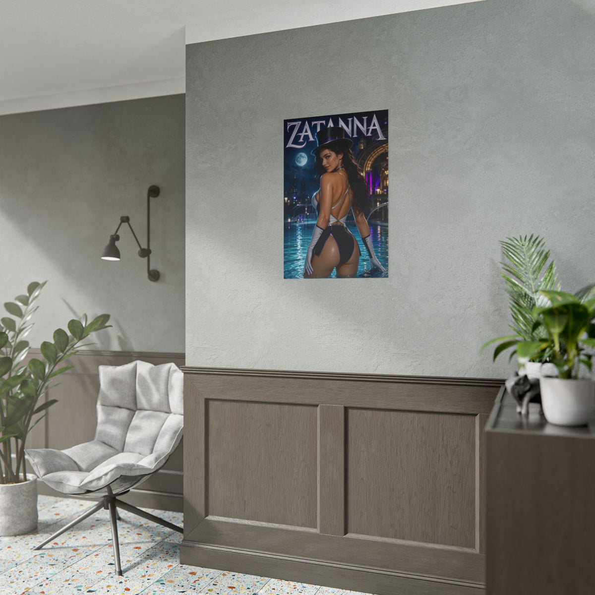 Comic Wall Art Zatanna Poster Heroine Room Decor Collectible Character Print