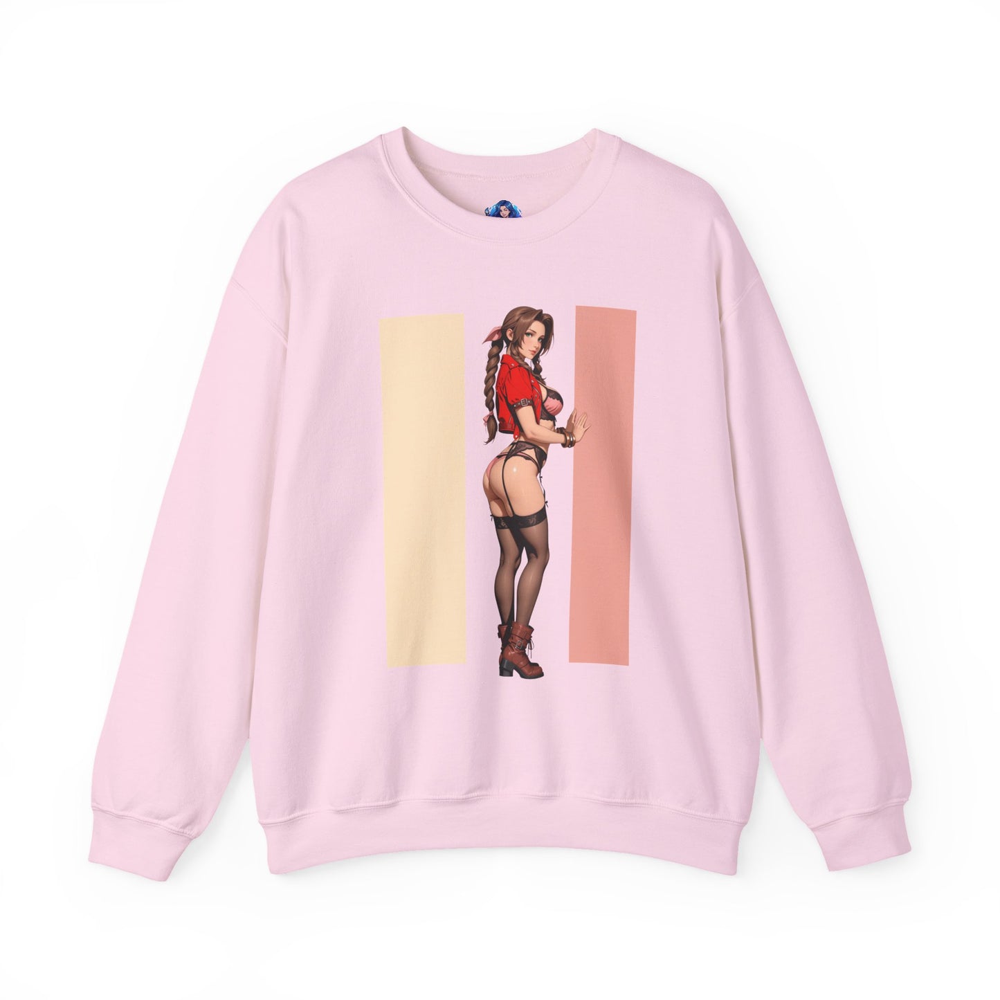 Aerith Gainsborough Sweatshirt, Final Fantasy Rundhalsausschnitt, Gemütliche Gaming-Kleidung für Fans