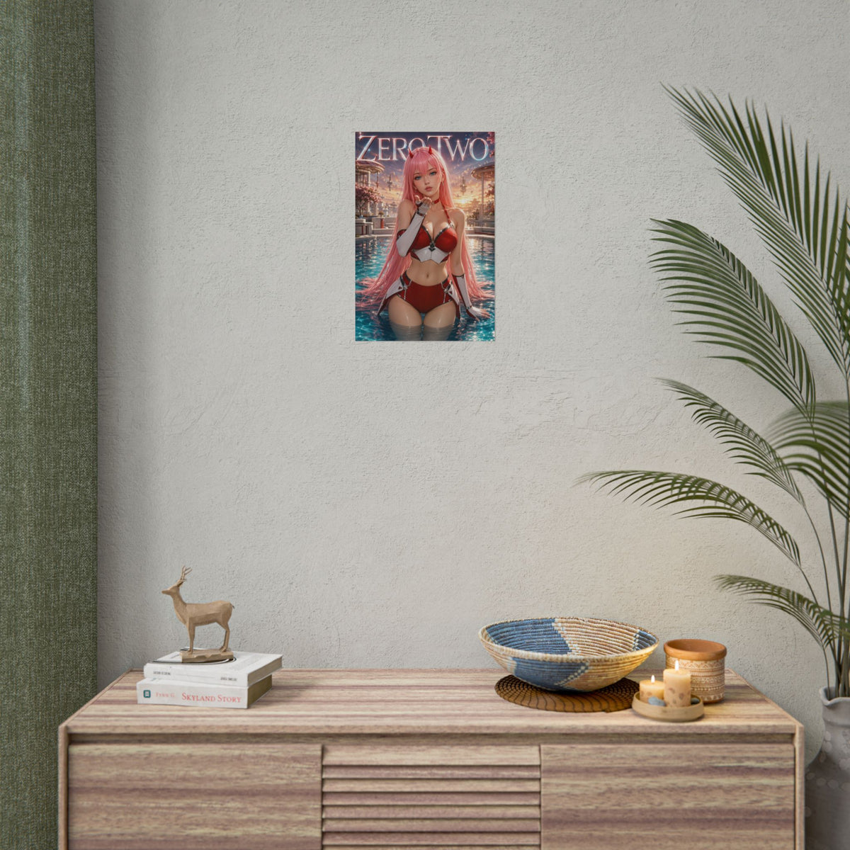 Zero Two Darling in the Franxx Poster Wall Art Character Room Decor Collectible