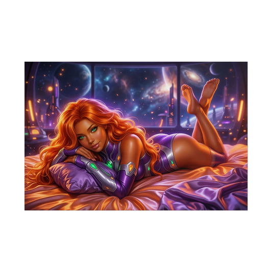 Starfire Poster, DC Comics Wall Art, Fantasy Print, Room Decor