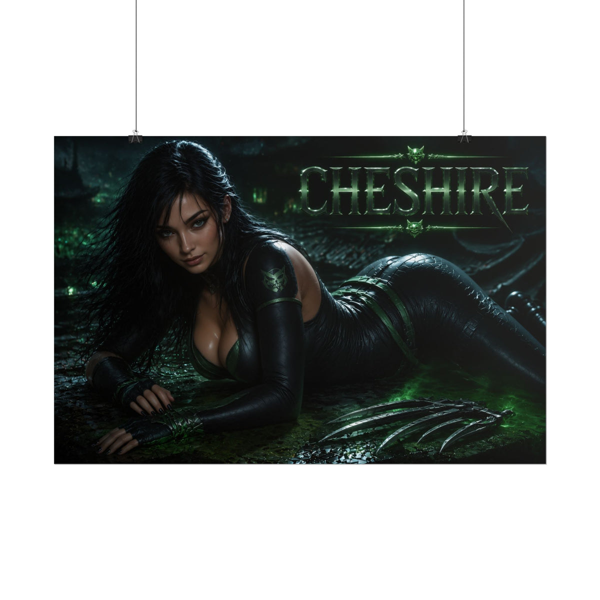 Comic Wall Art Cheshire Poster Heroine Room Decor Collectible Character Print