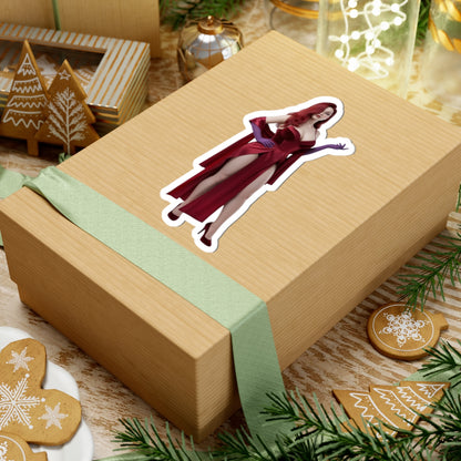 Jessica Rabbit Sticker – Iconic Cartoon Vinyl Sticker for Laptops & Indoor Decor on gift box, glossy vinyl decal with bold red dress and crisp detail