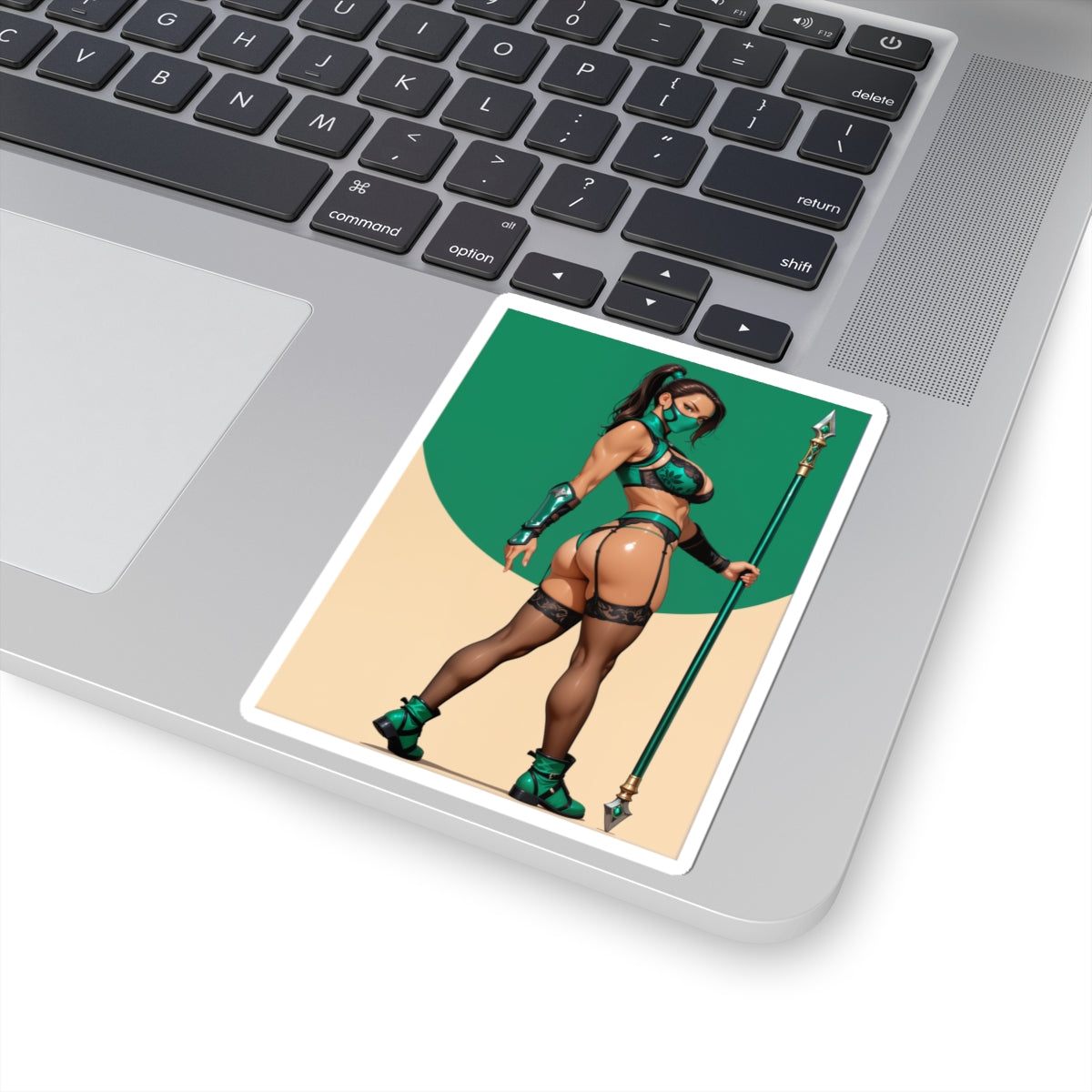 Jade-Aufkleber – Mortal Kombat Vinyl-Aufkleber für Laptops, Notizbücher und Innendekoration