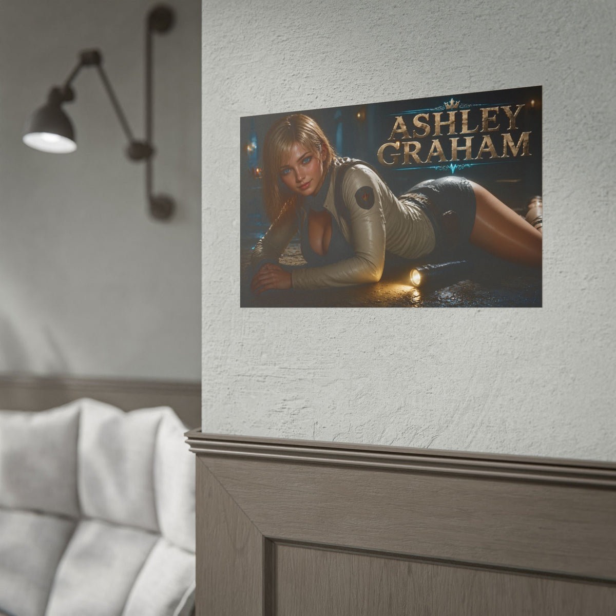 Ashley Graham Gaming Poster Wall Art Gamer Room Decor Collectible Print