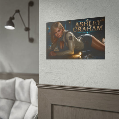 Ashley Graham Gaming Poster Wall Art Gamer Room Decor Collectible Print