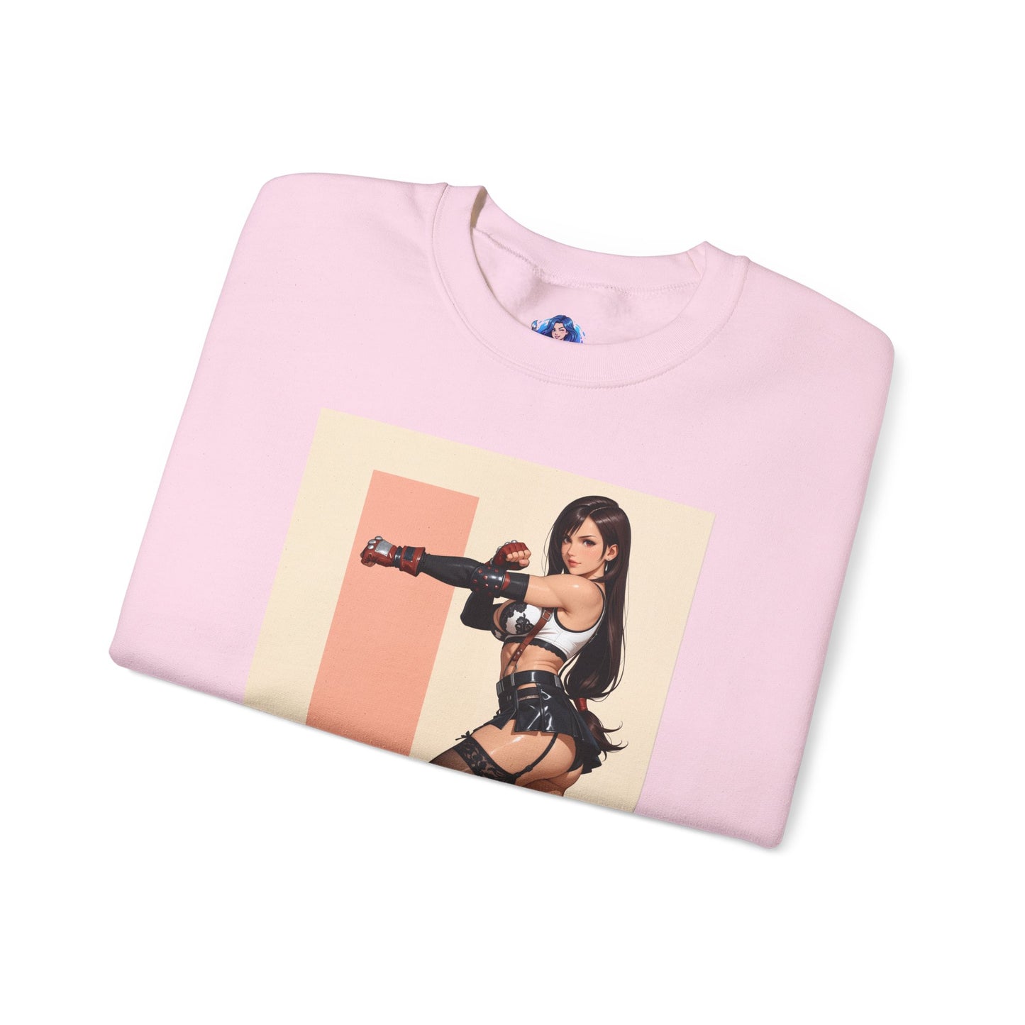Толстовка Tifa Lockhart, FF7 Heroine Crewneck, вуличний одяг для колекціонерів у ігровому стилі