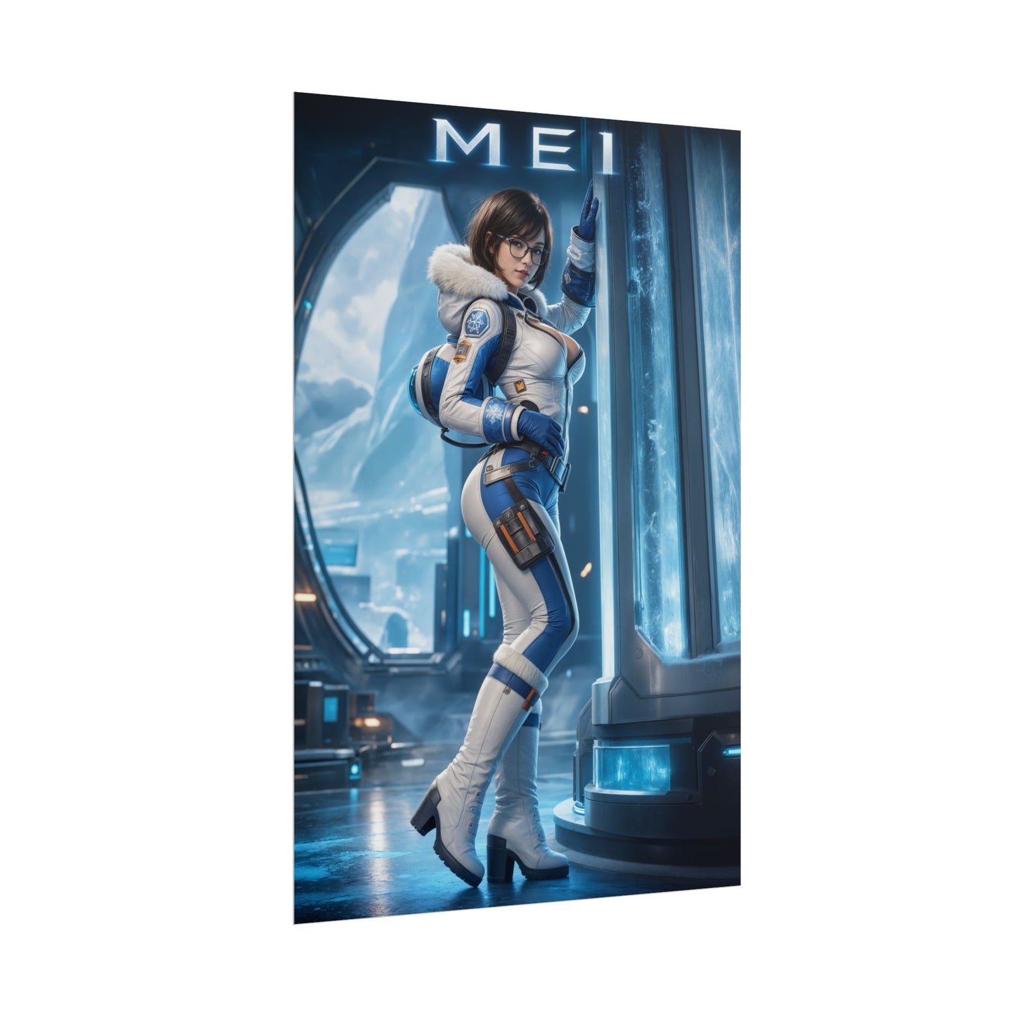 Mei Overwatch Poster Blizzard Gaming Wall Art Print Decor