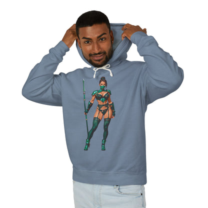 Jadefarbener Hoodie | MK11-Kämpfer-Hoodie | Anime-Kriegerinnen-Pullover