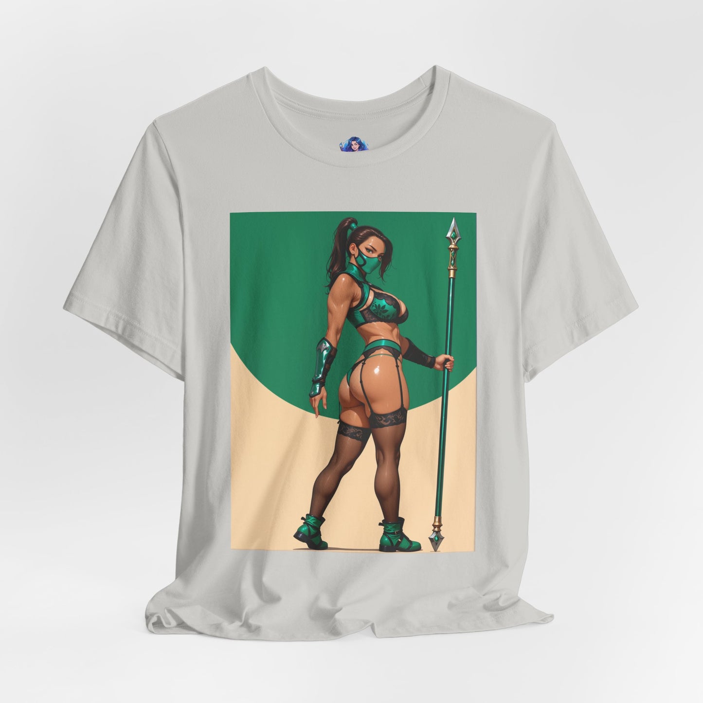 Jade Grafik-T-Shirt | Mortal Kombat T-Shirt für Otakus und Kampfspielfans | Sexy Ninja-Shirt