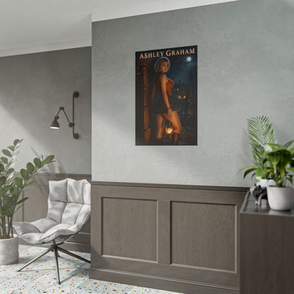 Resident Evil 4 Ashley Graham Video Game Poster Wall Art Print