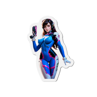 D.Va-Magnet – Overwatch-Gamer-Girl-Kühlschrankmagnet, niedliche Anime-Mecha-Deko