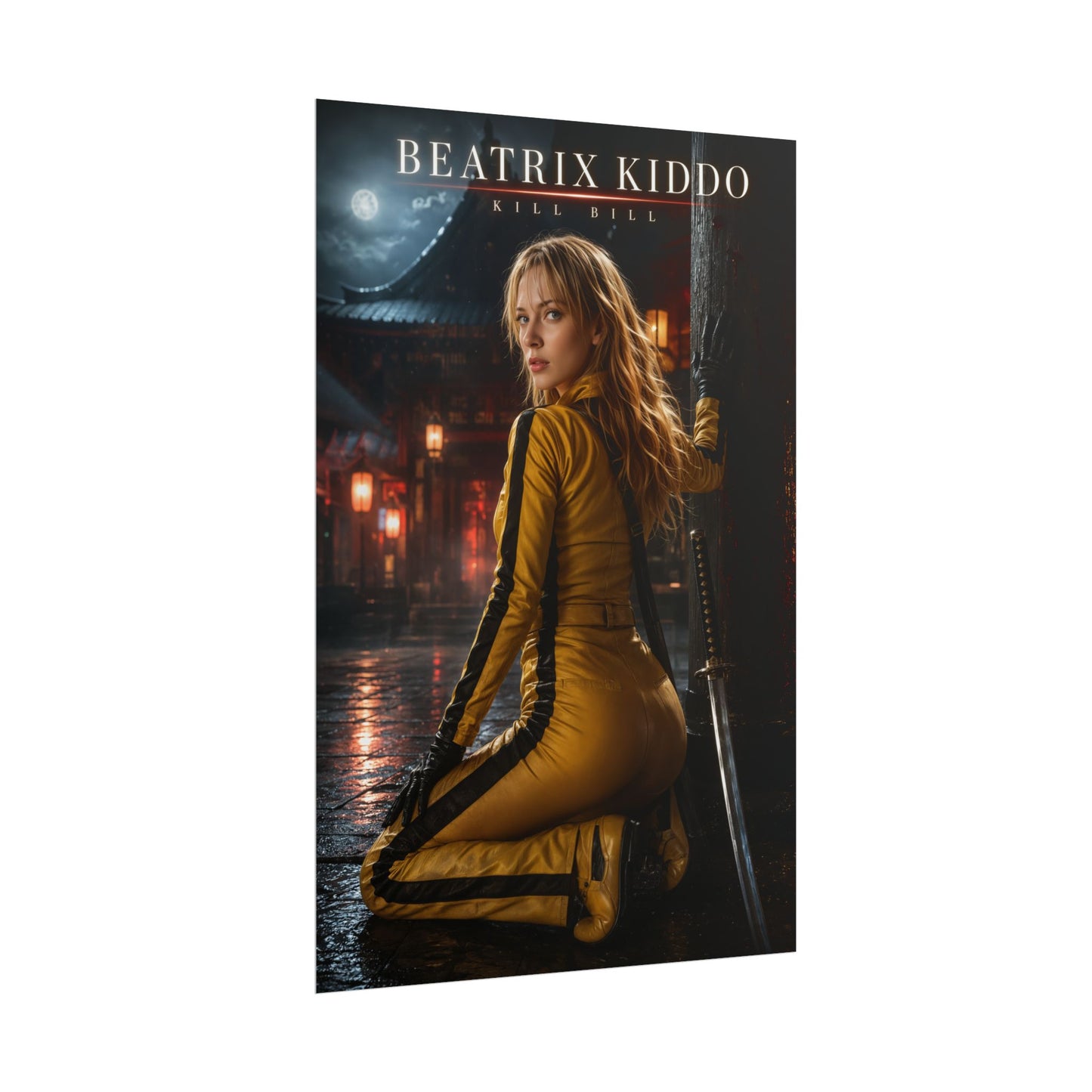 Beatrix Kiddo Poster, Kill Bill Wall Art, Action Movie Print Decor
