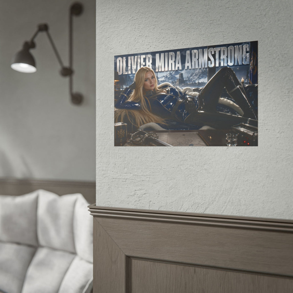 Olivier Mira Armstrong Fullmetal Alchemist Poster Wall Art Character Room Decor