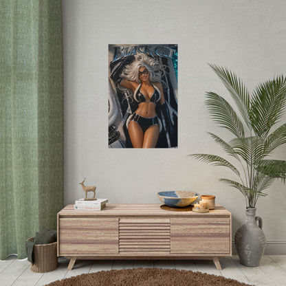 Black Cat Comic Poster Character Wall Art Collector Room Decor Art Print