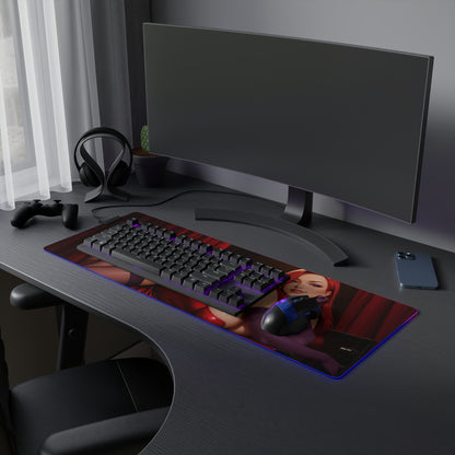 Jessica Rabbit Schreibtischunterlage – LED RGB-Pad, Waifu Anime Girl Gaming-Setup