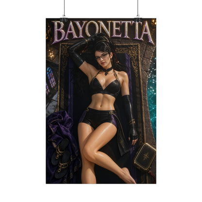 Bayonetta Character Poster Gamer Gift Gaming Setup Wall Decor Print