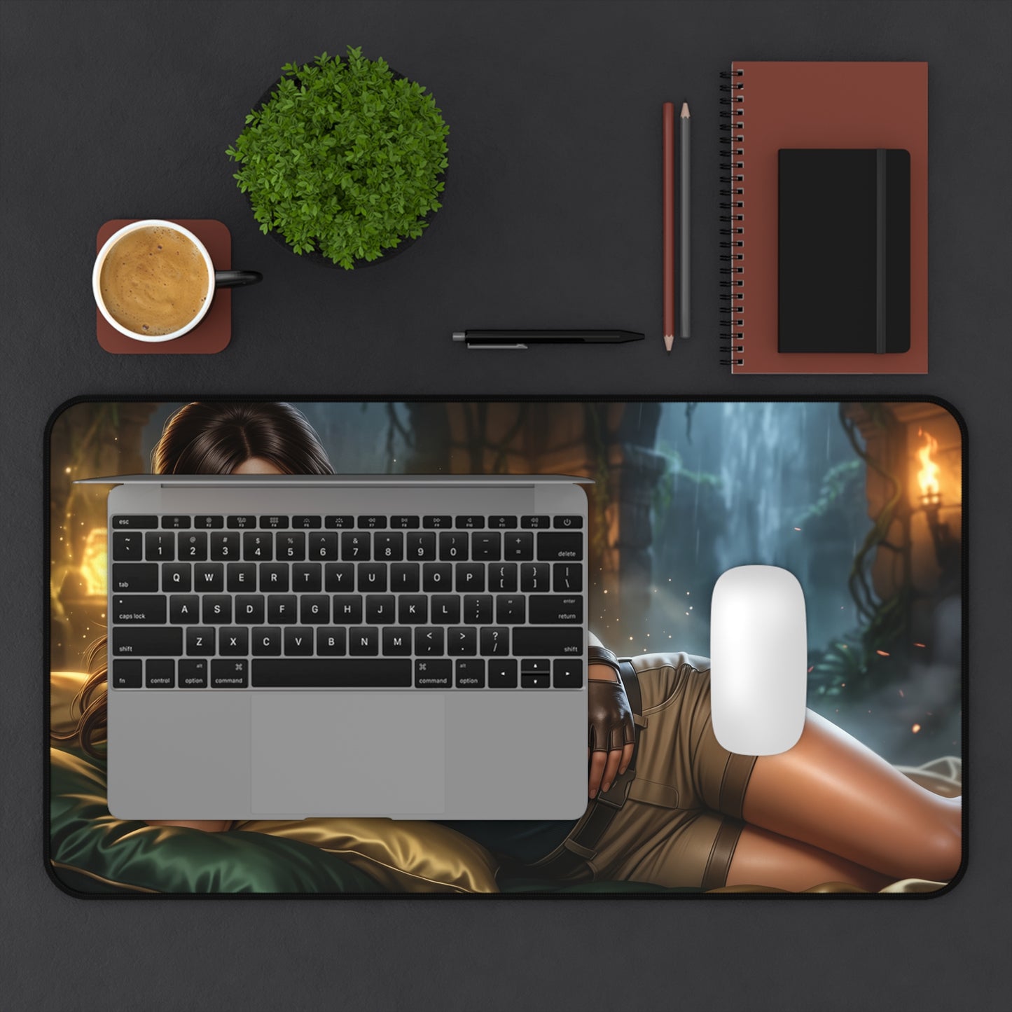 Tomb Raider Mouse Pad, Lara Croft Desk Mat, XXL Pad