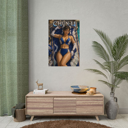 Chun Li Street Fighter Poster PC Gaming Wall Decor Bedroom Art Collector Gift