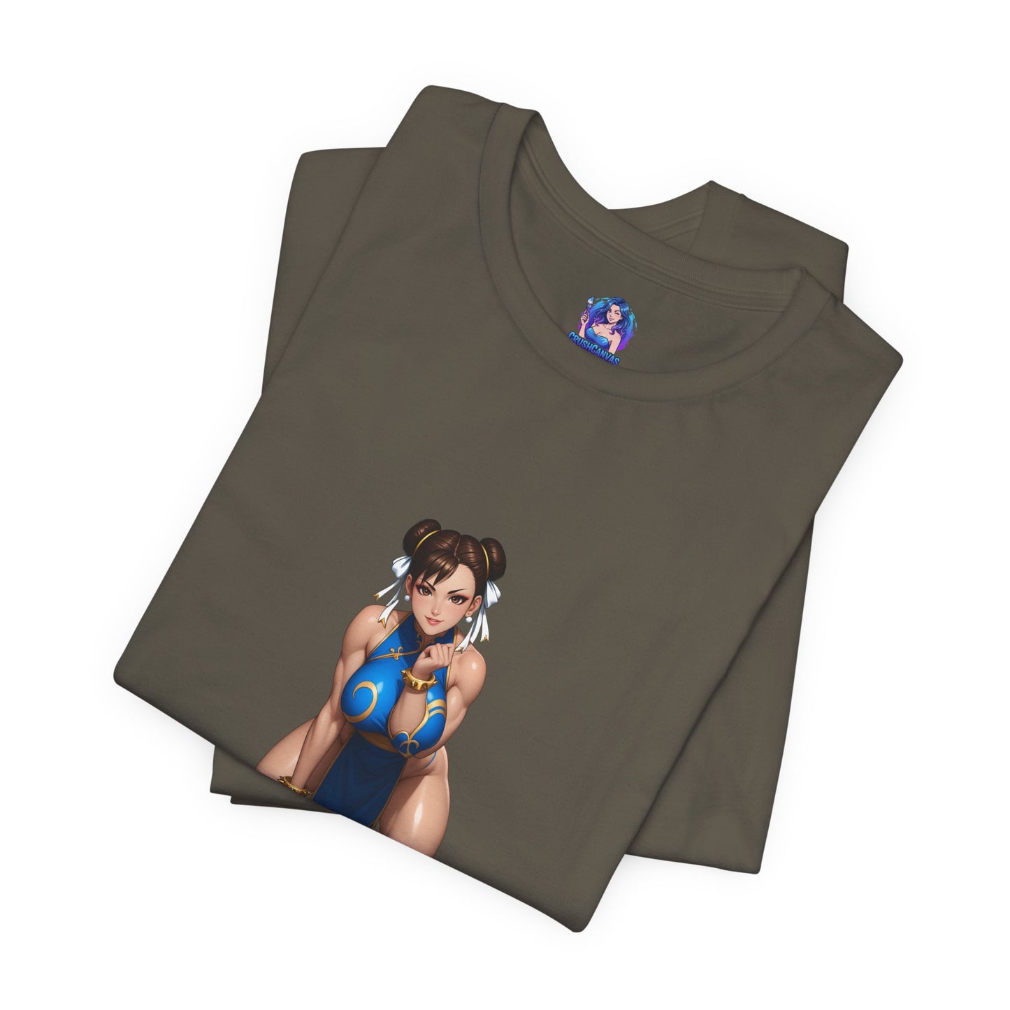 Chun-Li T-Shirt | Street Fighter Grafik-T-Shirt für Gamer &amp; Anime-Fans | Kämpfer-Waifu-Shirt