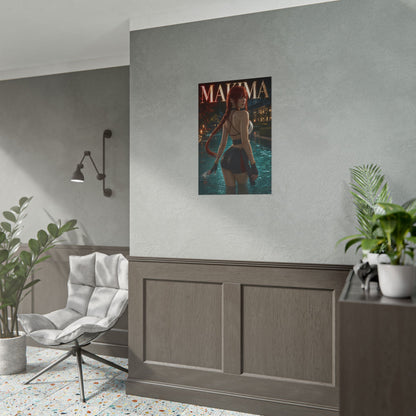 Anime Wall Art Makima Chainsaw Man Poster Otaku Room Decor Collector Gift Print