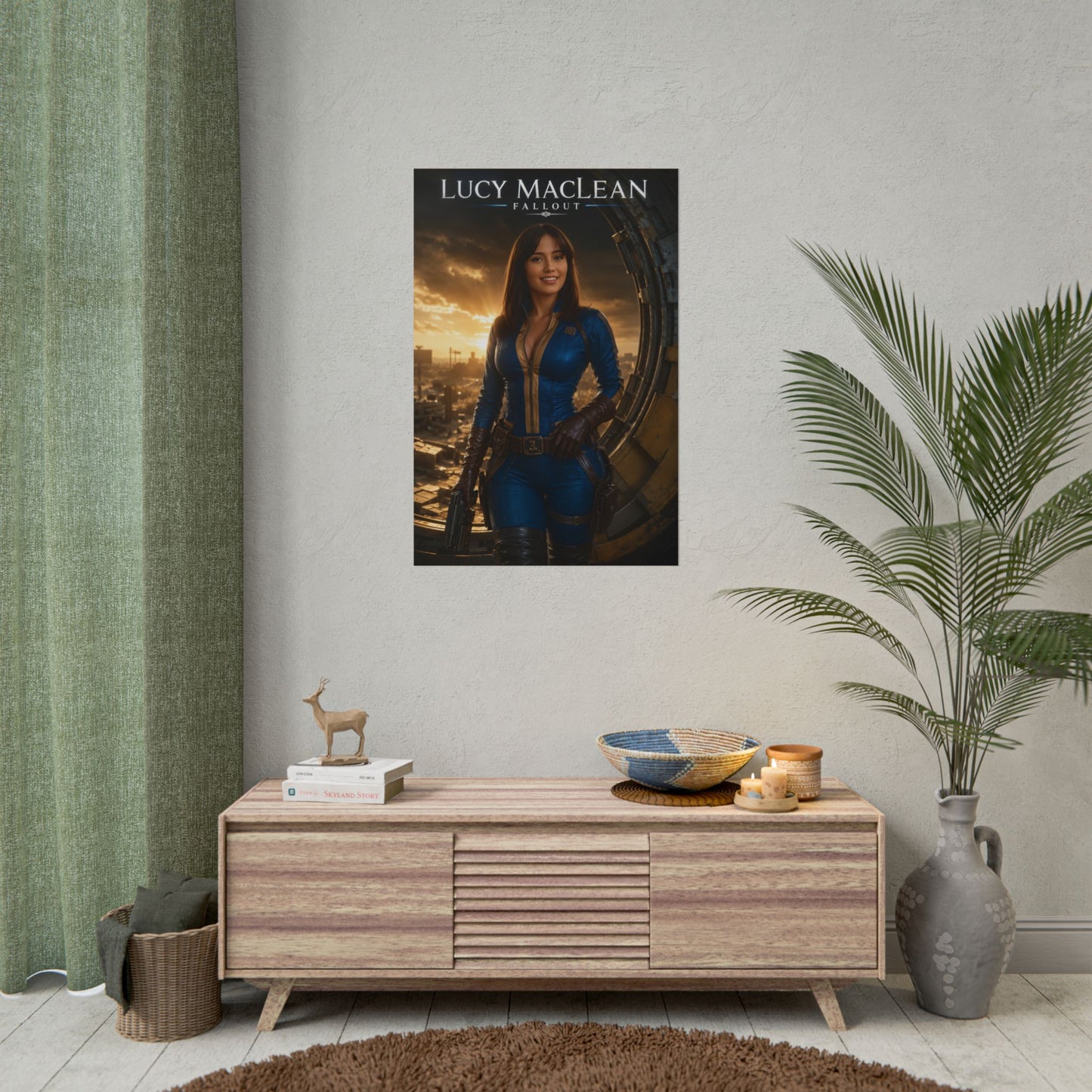 Lucy Fallout Poster, Fallout Wall Art, Gaming Print, Post Apocalyptic Decor