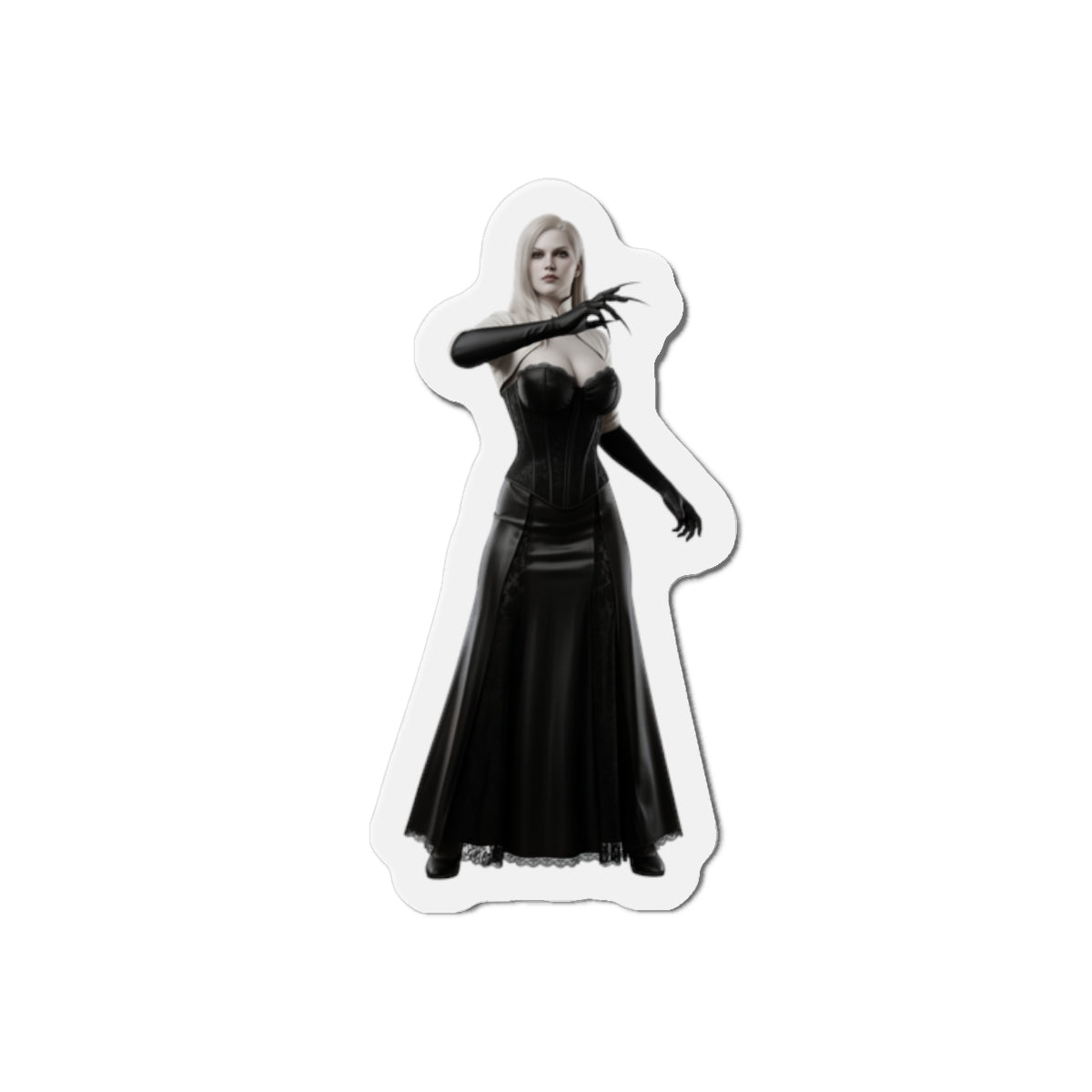 Lady Dimitrescu Magnet – Resident Evil Village Fridge Magnet, Game Decor premium die-cut vinyl fridge magnet of anime-style Lady Dimitrescu