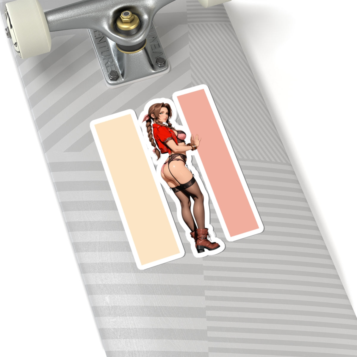 Aerith-Aufkleber – Vinyl-Aufkleber für Fantasy-Spiele, Laptops, Notizbücher und Innendekoration