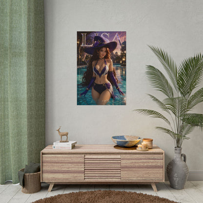 Anime Wall Art Lisa Genshin Impact Poster Otaku Room Decor Collector Gift Print