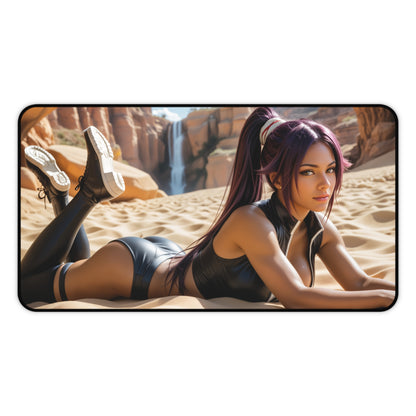 Килимок для миші Yoruichi Shihouin для ігор, килимок для столу Bleach, комплект аніме-дівчини-воїна