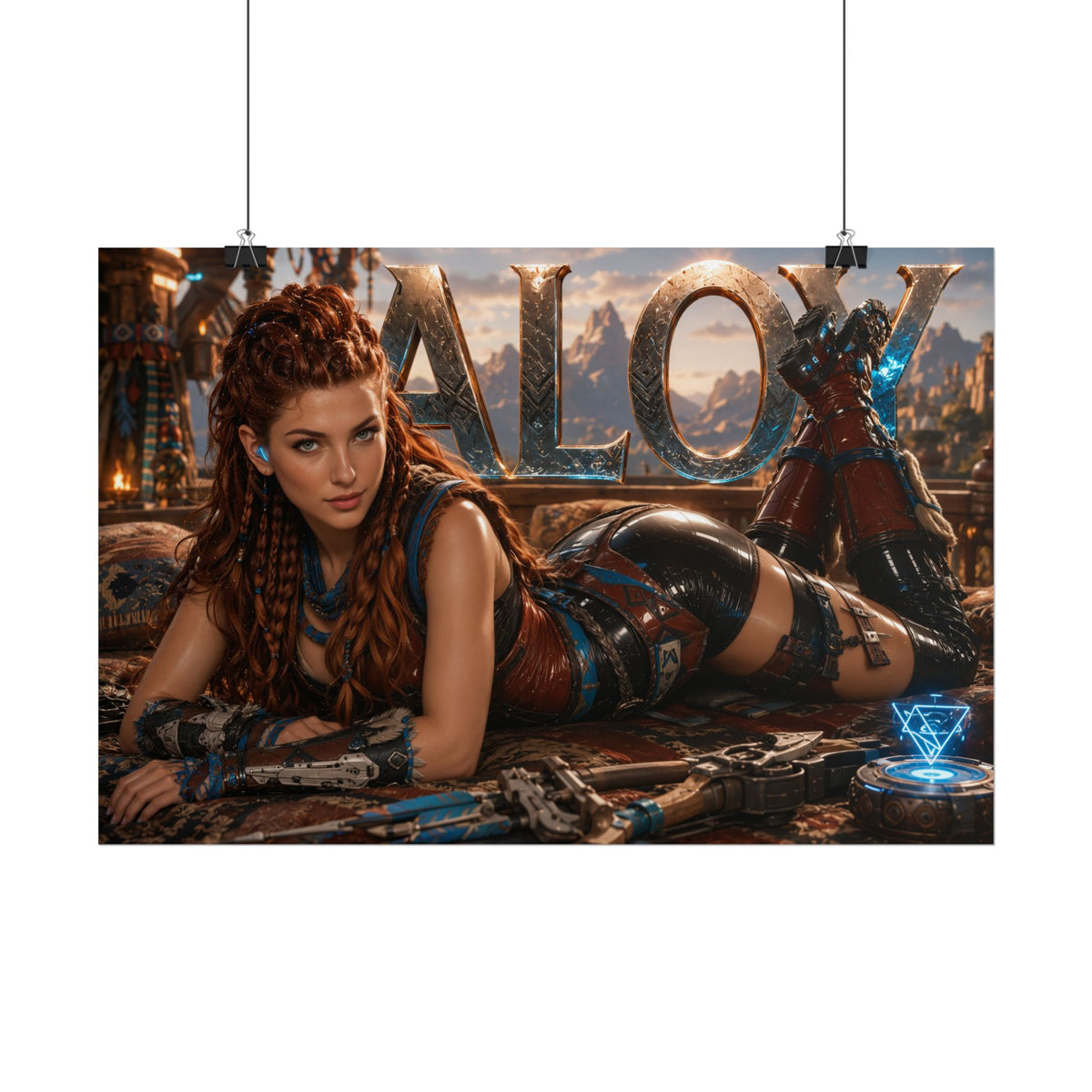 Aloy Character Poster Horizon Gamer Room Wall Art Collectible Decor