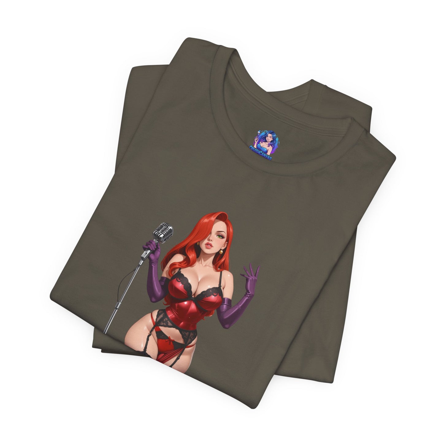 Jessica Rabbit Grafik-T-Shirt | Sexy Cartoon-Mädchen-T-Shirt für Otakus und Filmfans | Diva Streetwear