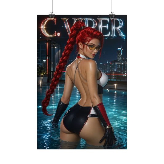 C Viper Street Fighter Gaming Poster Wall Art Gamer Room Decor Collectible Print