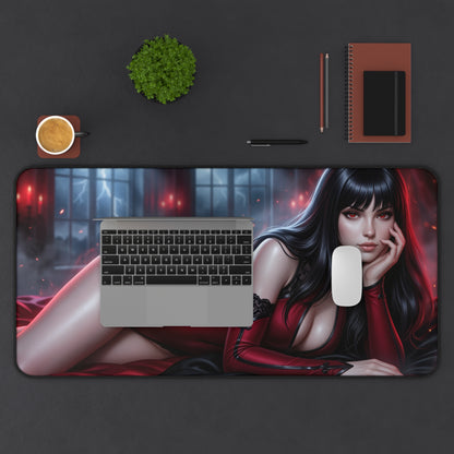 Vampirella Mouse Pad, Gothic Desk Mat, XXL Gaming Pad