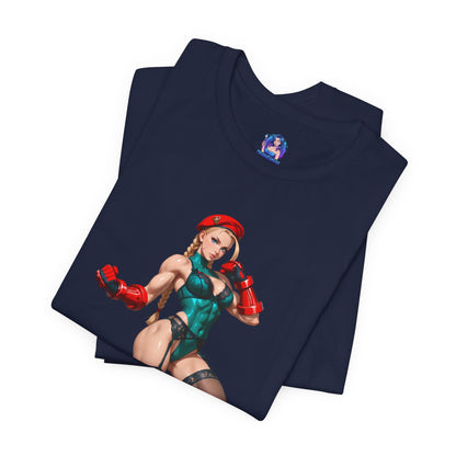 Cammy White T-Shirt | Street Fighter T-Shirt für Gamer &amp; Anime-Fans | Waifu-Grafik-Shirt
