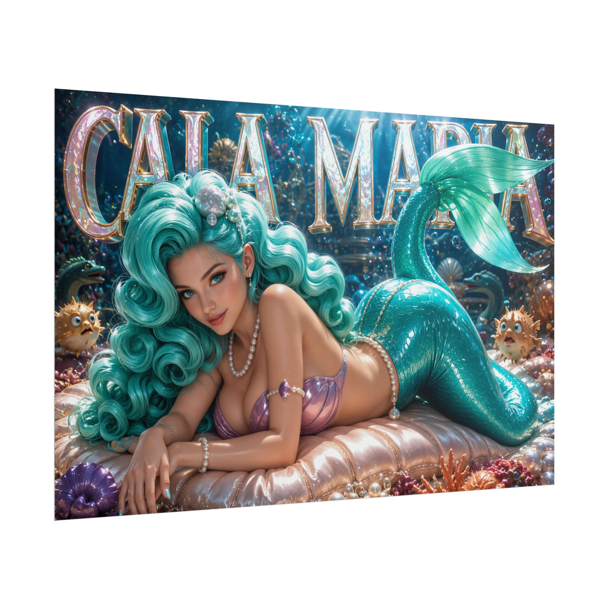 Cala Maria Cuphead Poster Gaming Wall Art Gamer Room Decor Collectible Print