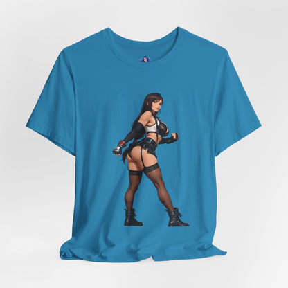 Tifa Lockhart T-Shirt | Final Fantasy VII T-Shirt für Gamer &amp; Anime-Fans | Kämpfer-Waifu-Shirt