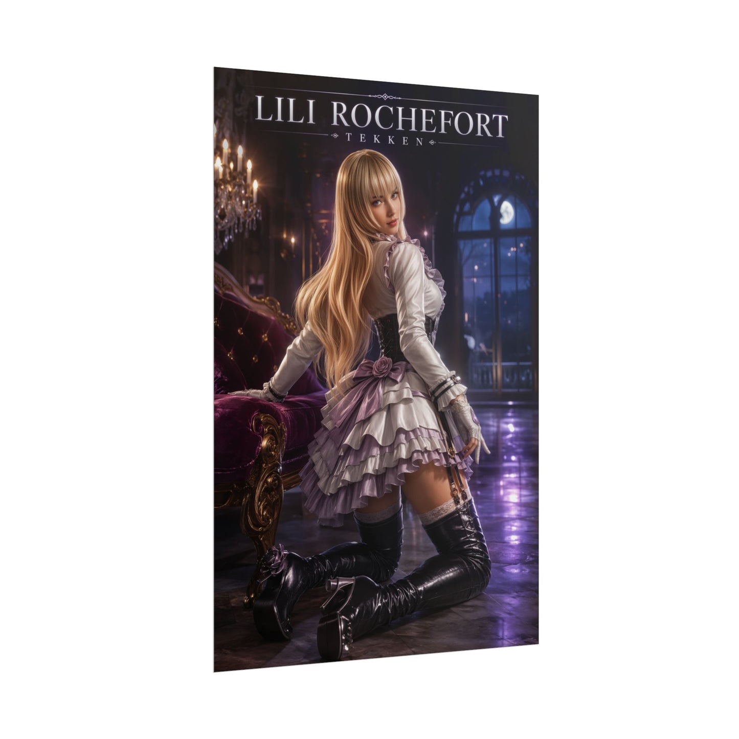 Lili Rochefort Poster, Tekken Wall Art, Gaming Print, Elegant Decor