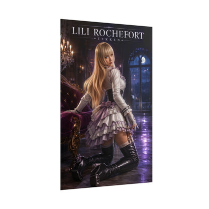 Lili Rochefort Poster, Tekken Wall Art, Gaming Print, Elegant Decor