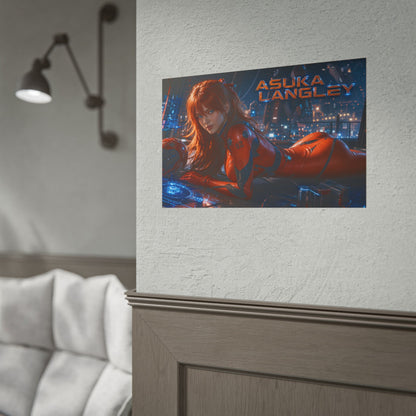 Asuka Langley Character Poster Evangelion Anime Room Wall Decor Collectible Art