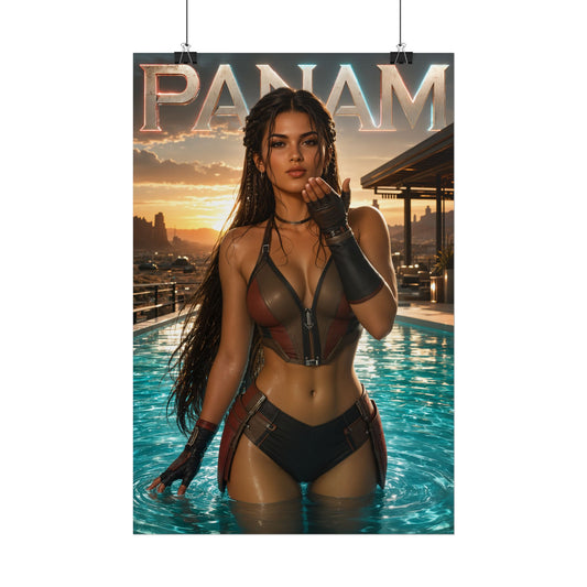 Panam Palmer Cyberpunk Gaming Poster Wall Art Gamer Room Decor Collectible Print