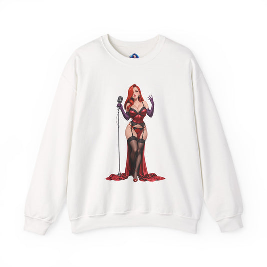 Jessica Rabbit Sweatshirt, klassischer Cartoon-Rundhalsausschnitt, gemütliche Retro-Streetwear für Fans
