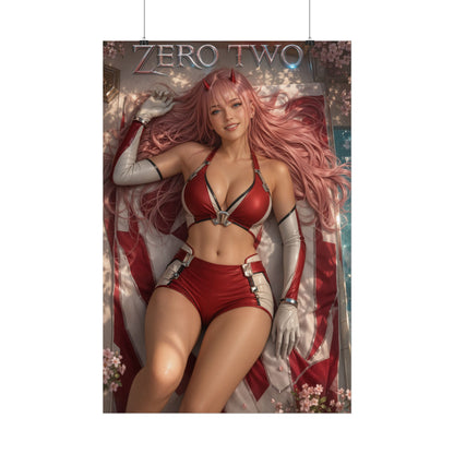 Anime Wall Art Zero Two Darling in the Franxx Poster Room Decor Collector Gift
