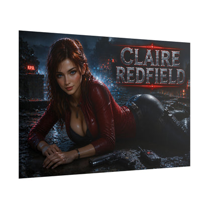 Claire Redfield Character Poster Gaming Setup Wall Decor Collector Print
